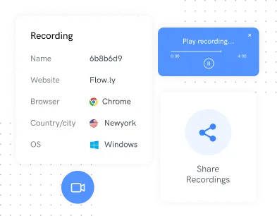 share recordings