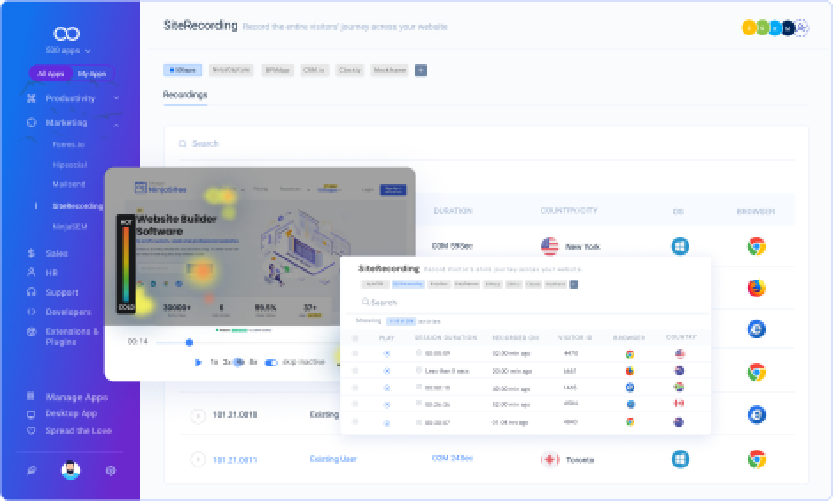 Web Tracker leave note